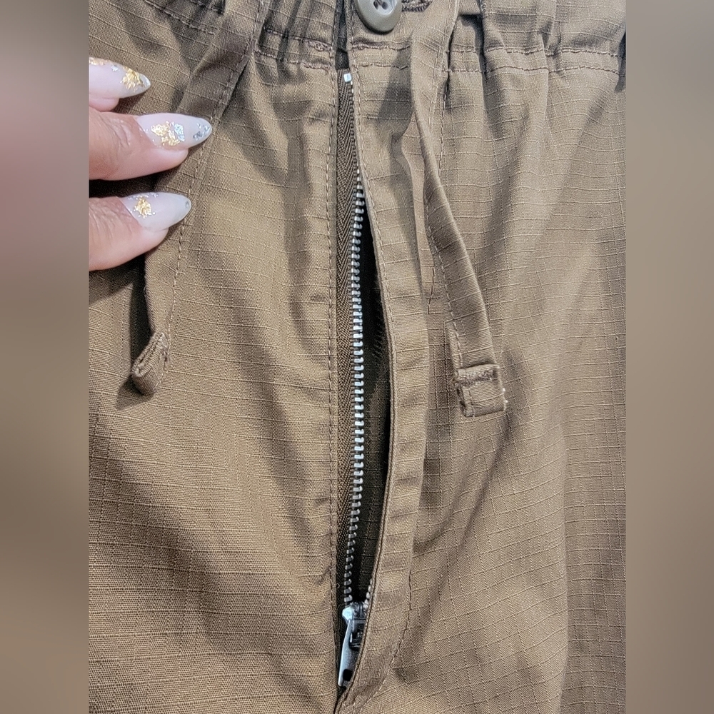 H&M Brown Relaxed Fit Pants with Drawstring Size Large Great Condition! - Picture 5 of 11